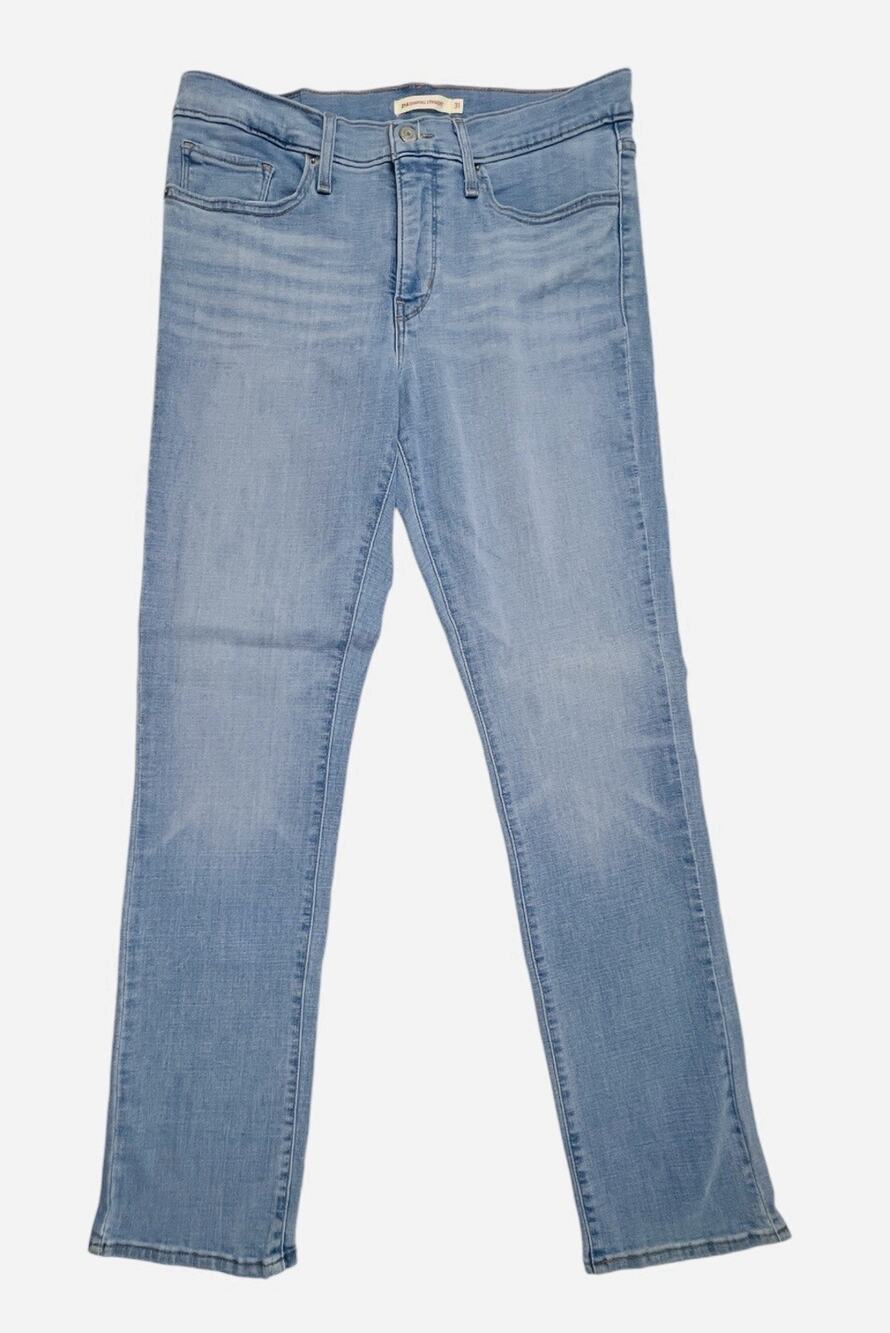 Levi's Jeans 314 Shaping Straight Women 33 Light Wash Denim